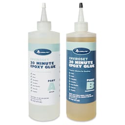 Alumilite Enviroset 30 Minute Epoxy Glue - 32 oz - front of bottles