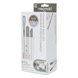 Brea Reese Mix2Mold Ceramic Resin Tools - Set of 4 - front of packaging, angled view