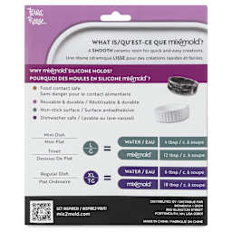 Brea Reese Mix2Mold Silicone Kitchen Molds - Set of 3 - back of packaging