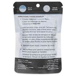 Brea Reese Mix2Mold Terrazzo Chips - Ocean Blue Mix, 2 oz - back of packaging