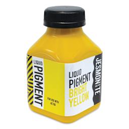 Angled view of Jesmonite AC100 Liquid Resin Pigment - Bright Yellow, 200 g