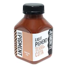 Angled view of Jesmonite AC100 Liquid Resin Pigment - Terra Cotta, 200 g