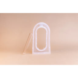 Jesmonite Silicone Bud Vase Mold with included glass bud vase center