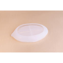 Jesmonite Silicone Feather Dish Mold empty