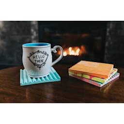 Jesmonite Silicone Fluted Square Tile Mold completed projects