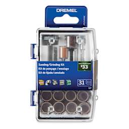 Dremel Sanding/Grinding Rotary Accessory Micro Kit - Top of package with label