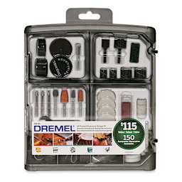 Dremel Mega Accessory Kit - Front of package upright