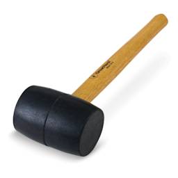 Great Neck Rubber Mallet, 16 oz - close-up of head