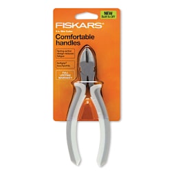 Fiskars Precision Wire Cutter - Front view of package showing cutter
