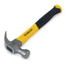 Stanley Fiberglass Claw Hammer - top view
