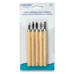 Carvers' Clay Modelling Tools - Set of 5 front of packaging