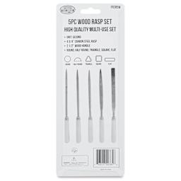 Hawk Wood Rasps - Set of 5 - back of packaging