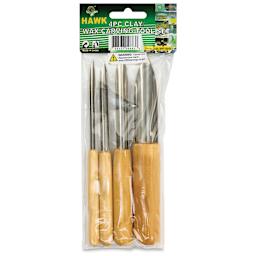 Hawk Clay & Wax Carving Tools - Set of 4 - back of packaging