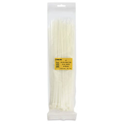 Enkay Nylon Cable Ties - Pkg of 50, White, 12"