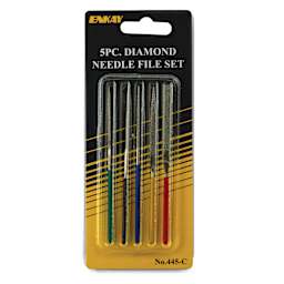 Enkay Diamond Needle File Set - Set of 5, 4", front of packaging