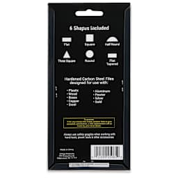 Enkay Needle Files - Set of 6 - back of packaging