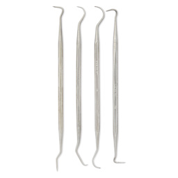 Enkay Steel Dental Picks - Set of 4
