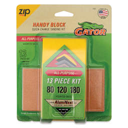 Gator Zip Handy Block Quick-Change Sanding Kit - Set of 13