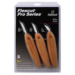 Flexcut Pro Series Knife Set - Set of 3, front of packaging
