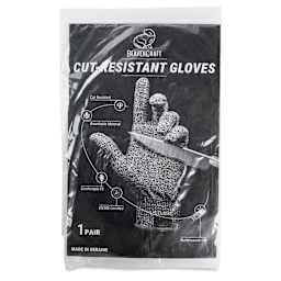 BeaverCraft Cut-Resistant Wood Carving Gloves - Small front of packaging