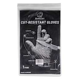 BeaverCraft Cut-Resistant Wood Carving Gloves - Large front of packaging
