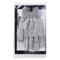 BeaverCraft Cut-Resistant Wood Carving Gloves - Large inside of packaging