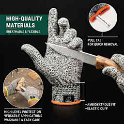 BeaverCraft Cut-Resistant Wood Carving Gloves features