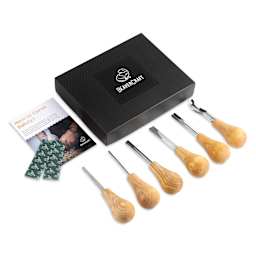 BeaverCraft Palm Carving Tool Set - Pkg of 6 contents