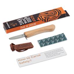 BeaverCraft Whittling Knife for Beginners contents with packaging