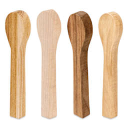 BeaverCraft Wooden Spoon Carving Blank Set - Set of 4, Birch, Maple, Alder, and Elm Wood
