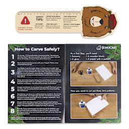 BeaverCraft Comfort Bird Carving Kit instructions with ruler