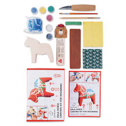 BeaverCraft Dala Horse Carving Kit contents
