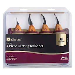 Flexcut Premium 4-Piece Carving Knife Set front of packaging