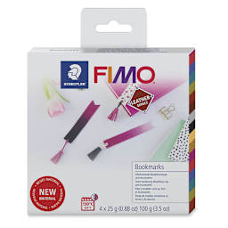 Staedtler Fimo Leather Effect Bookmark Kit - front of packaging