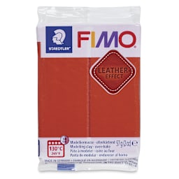 Staedtler Fimo Leather Effect Clay - Rust, 2 oz - front of packaging