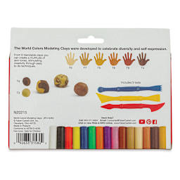 Faber-Castell World Colors Modeling Clay Set (back of package)