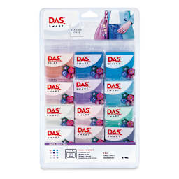 DAS Smart Polymer Clays - Pastel Colors, Set of 12 (front of package)