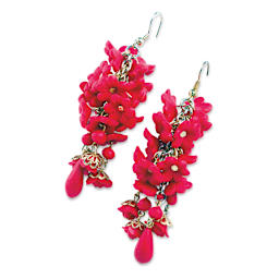 Finished example - Earrings made with clay from the Primary Colors set.