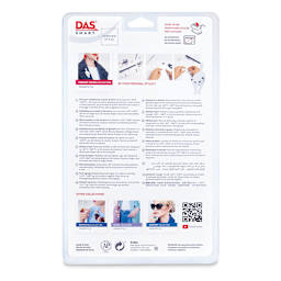 DAS Smart Polymer Clays - Primary Colors, Set of 12 (back of package)