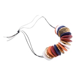 Finished example - Necklace made with clay from the Warm and Cool Colors set.