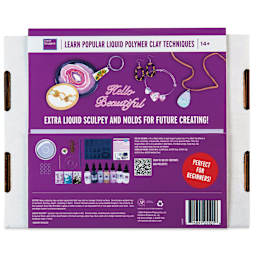 Sculpey Liquid Clay Crafts Ultimate DIY Kit back of packaging