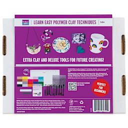 Sculpey Clay Crafts Ultimate DIY Kit back of packaging