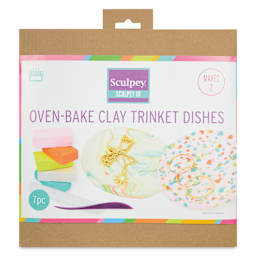 Sculpey III Oven Bake Clay Trinket Dishes Kit - front of packaging