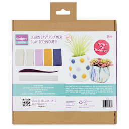 Sculpey III Oven Bake Clay Succulent Pots Kit - back of packaging