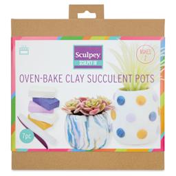 Sculpey III Oven Bake Clay Succulent Pots Kit - front of packaging