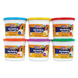 Creativity Street Modeling Dough - Assorted Colors, 3.3 lbs, Set of 6 - front of packaging