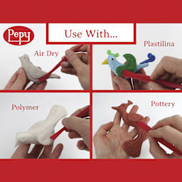 Pepy Clay Tools - Set of 35 - material type uses