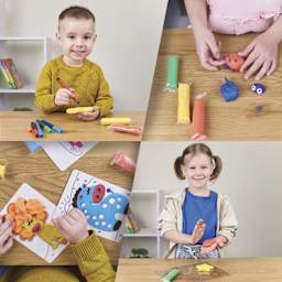 Okto Sensory Art Color Dough Classpack - in use