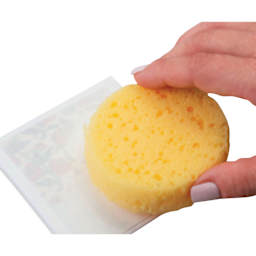 Sculpey Clay Transfers - Pkg of 4, Botanicals being applied