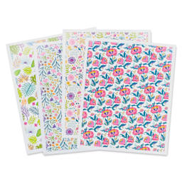 Sculpey Clay Transfers - Pkg of 4, Botanicals